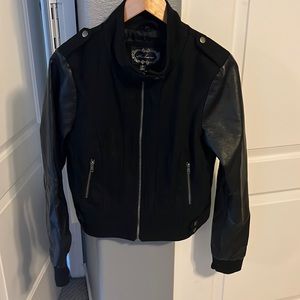 Ambiance faux leather sleeve jacket.
